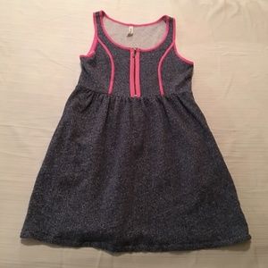 Kensie dress heather with pink trim